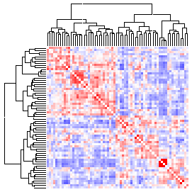 Next-Generation Clustered Heat Map thumbnail image.  Click to go to full-sized next-generation heat map tcga_rnaseqv2_kich_v2.0_sample_sample.