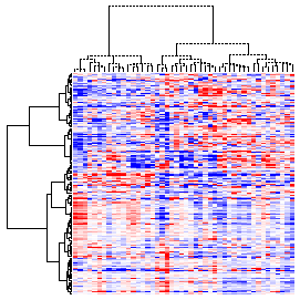 Next-Generation Clustered Heat Map thumbnail image.  Click to go to full-sized next-generation heat map tcga_rppa_acc_v2.0_protein_sample.