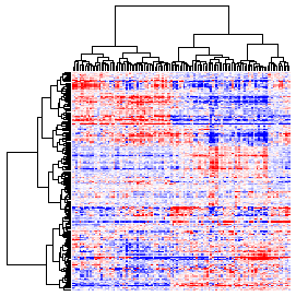 Next-Generation Clustered Heat Map thumbnail image.  Click to go to full-sized next-generation heat map tcga_rppa_tgct_v2.0_protein_sample.